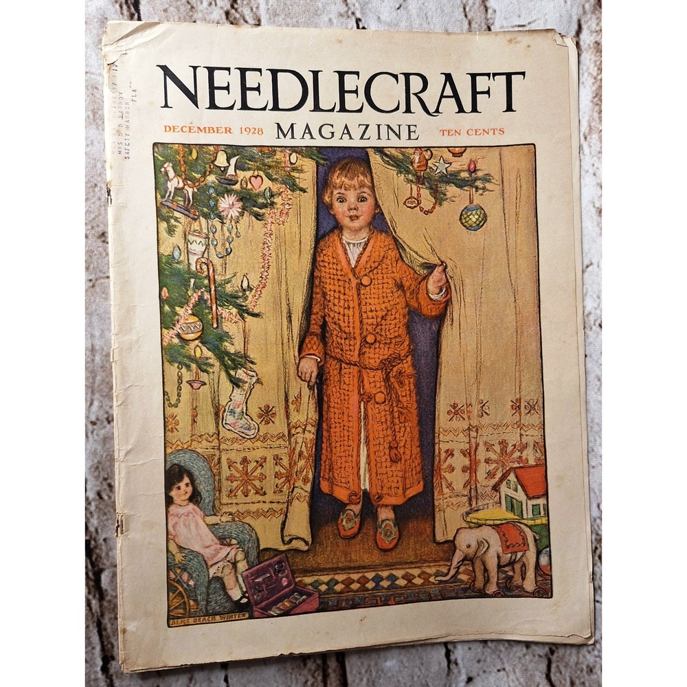Needlecraft Magazine December 1928 Various techniques and how-to's of the period